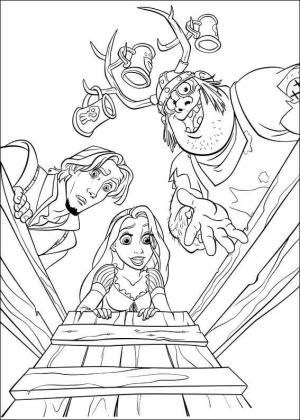 Rapunzel boyama sayfası,  coloring page, Rapunzel ve Arkadaşları, 