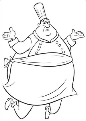 Ratatuy boyama sayfası,  coloring page, Ratatouille’den Auguste Gusteau, 