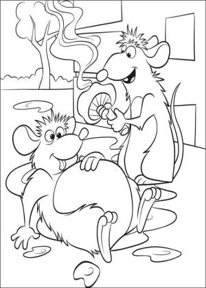 Ratatuy boyama sayfası,  coloring page, Komik Emile ve Remy, 