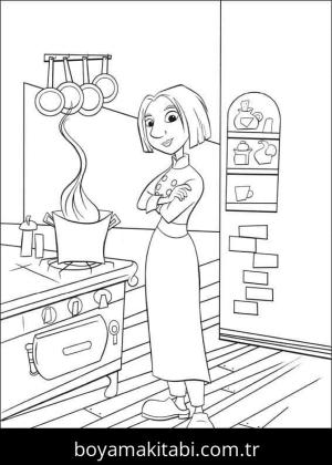 Ratatuy boyama sayfası – kolay boyama, eğitici aktivite