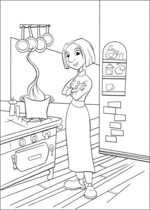 Ratatuy boyama sayfası,  coloring page, Colette Tatou Ratatouille Ücretsiz, 