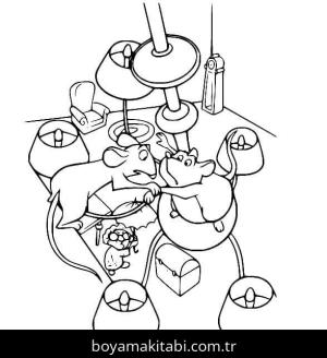Ratatuy boyama sayfası – okul öncesi, evde etkinlik