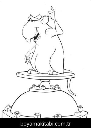 Ratatuy boyama sayfası – sevimli karakter, sanatsal çalışma
