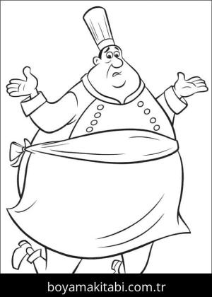 Ratatuy boyama sayfası – çocuklar için, çizgi film temalı