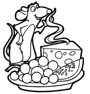 Ratatuy boyama sayfası,  coloring page, Gıdalarla Ratatouille Remy, 