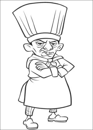 Ratatuy boyama sayfası,  coloring page, Ratatouille’den Skinner, 