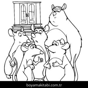 Ratatuy boyama sayfası – okul öncesi, evde etkinlik