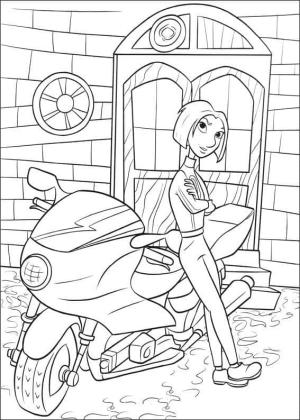 Ratatuy boyama sayfası,  coloring page, Ratatouille’deki Colette Tatou, 