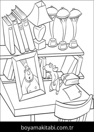 Ratatuy boyama sayfası – evde etkinlik, ücretsiz yazdır