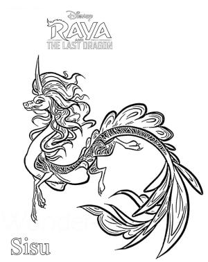 Raya ve Son Ejderha boyama sayfası,  coloring page, Raya ve Son Ejderha 8, 