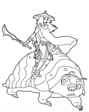 Raya ve Son Ejderha boyama sayfası,  coloring page, Raya ve Son Ejderha 14, 