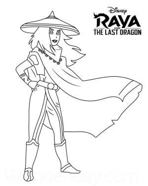 Raya ve Son Ejderha boyama sayfası,  coloring page, Harika Raya, 