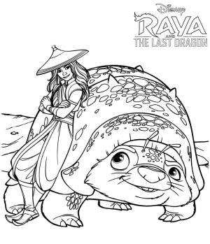 Raya ve Son Ejderha boyama sayfası,  coloring page, Raya ve Tuk Tuk, 