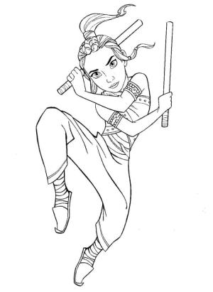 Raya ve Son Ejderha boyama sayfası,  coloring page, Raya, 