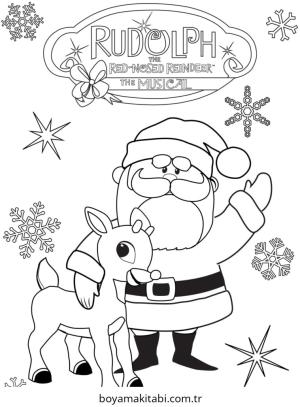 Reindeer boyama sayfası – yaratıcılığı geliştirir, keyifli zaman