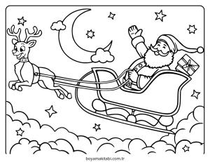 Reindeer boyama sayfası – yaratıcılık, eğlenceli etkinlik