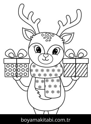 Ren Geyiği Boyama