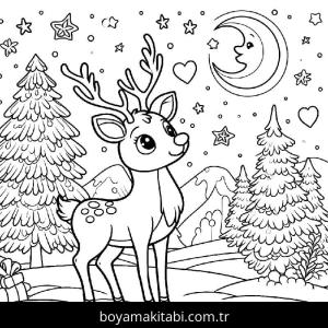 Ren Geyiği Boyama
