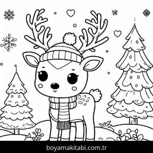 Ren Geyiği Boyama