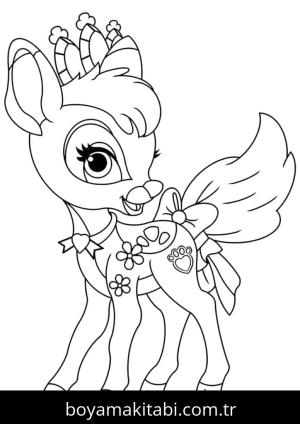 Ren Geyiği boyama sayfası – eğlenceli etkinlik, el becerilerini geliştirir