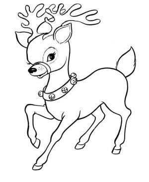 Ren Geyiği boyama sayfası,  coloring page, Temel Ren Geyiği, 