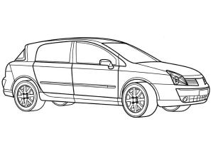 Renault boyama sayfası,  coloring page, Renault Vel Satis, 