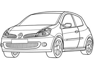 Renault boyama sayfası,  coloring page, Renault Clio RS Lux, 