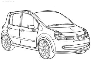 Renault boyama sayfası,  coloring page, Renault Modus, 