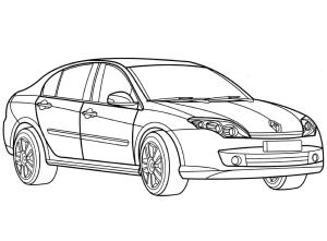 Renault boyama sayfası,  coloring page, Renault Laguna, 