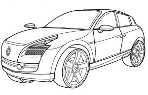 Renault boyama sayfası,  coloring page, Renault Egeus, 