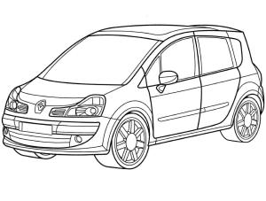 Renault boyama sayfası,  coloring page, Renault Grand Modus, 