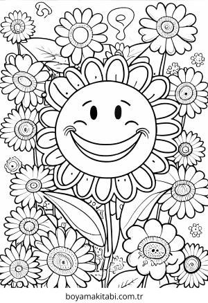 Retro boyama sayfası – çocuk aktivitesi, PDF indir