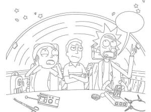 Rick And Morty boyama sayfası,  coloring page, Çocuklar İçin Rick ve Morty, 