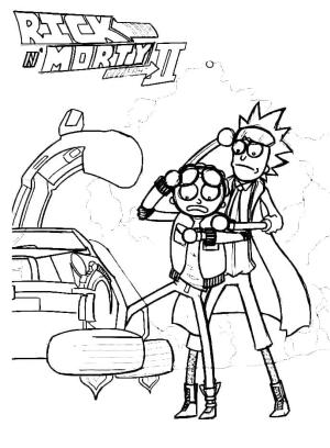 Rick And Morty boyama sayfası,  coloring page, Rick ve Morty Sayfası Ücretsiz Resimler, 