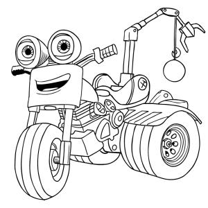 Ricky Zoom boyama sayfası,  coloring page, DJ from Ricky Zoom, 