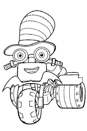 Ricky Zoom boyama sayfası,  coloring page, Ricky Zoom’da DJ, 