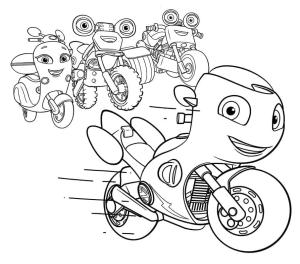 Ricky Zoom boyama sayfası,  coloring page, Ricky Zoom ve Arkadaşları, 