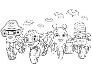 Ricky Zoom boyama sayfası,  coloring page, Ricky Zoom Cadılar Bayramı, 