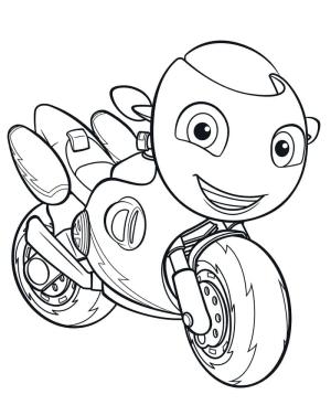 Ricky Zoom boyama sayfası,  coloring page, Mutlu Ricky Zoom, 