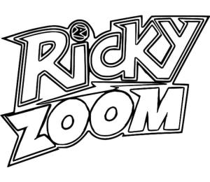 Ricky Zoom boyama sayfası,  coloring page, Ricky Yakınlaştırma Logosu, 