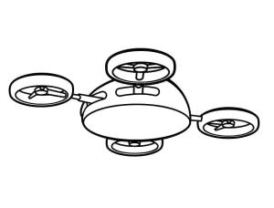 Ricky Zoom boyama sayfası,  coloring page, Ricky Zoom’dan Quadcopter, 