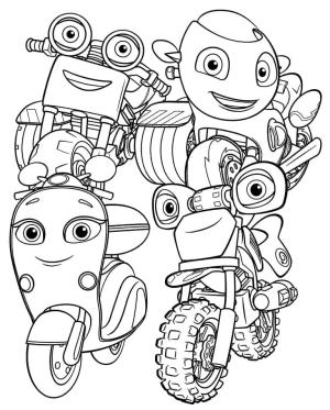 Ricky Zoom boyama sayfası,  coloring page, Ricky Yakınlaştırma Karakterleri, 