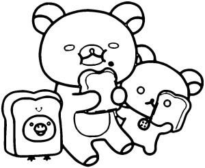 Rilakkuma boyama sayfası, Rilakkuma coloring page, Rilakkuma Yazdırılabilir, 