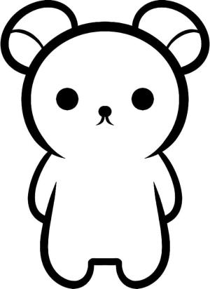 Rilakkuma boyama sayfası, Rilakkuma coloring page, Sevimli Rilakkuma ücretsiz, 