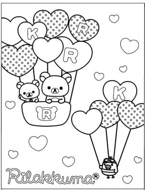 Rilakkuma boyama sayfası, Rilakkuma coloring page, Rilakkuma’yı Ücretsiz Çiz, 