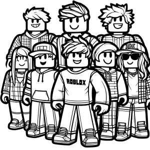 Roblox boyama sayfası,  coloring page, Roblox Oyuncuları, 