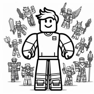 Roblox boyama sayfası,  coloring page, Roblox harika, 