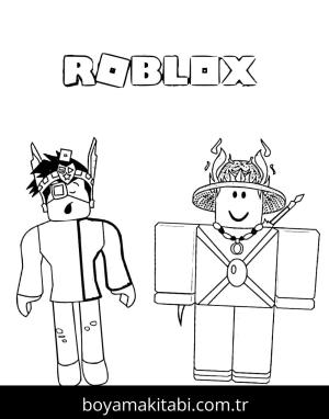 Roblox boyama sayfası – basit çizim, kolay boyama