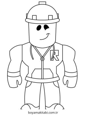 Roblox boyama sayfası – PDF indir, sevimli karakter