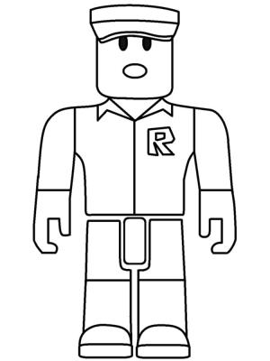 Roblox boyama sayfası,  coloring page, Roblox Oyuncusu, 